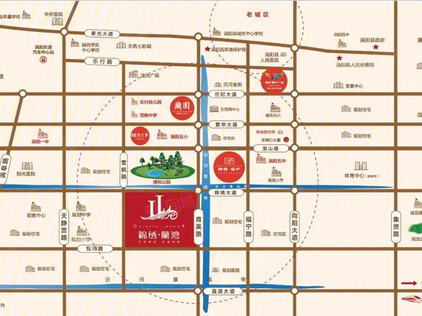 锦绣蘭湾楼盘区位规划