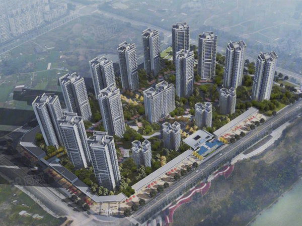 朗基江樾和鸣楼盘建筑物外景