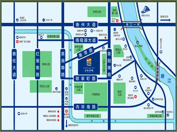 山水天城楼盘区位规划