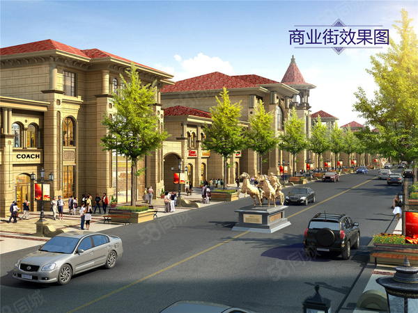 盛唐大观园楼盘建筑物外景