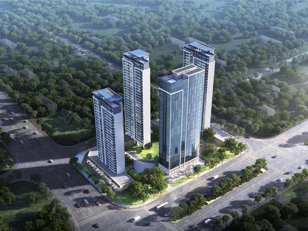 中交龙光巫家坝项目楼盘建筑物外景