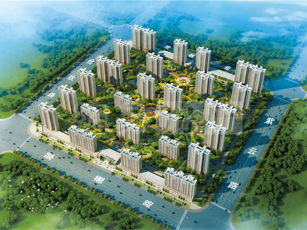 恒达·玺郡楼盘建筑物外景