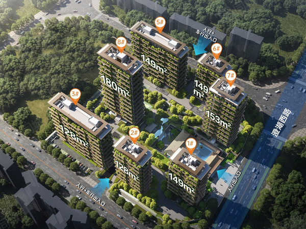 文投样式园楼盘建筑物外景