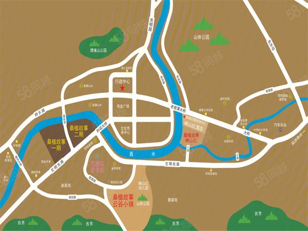 桑植故事·云谷晓镇楼盘建筑物外景