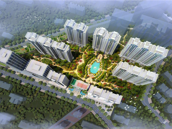 群贤道九号楼盘建筑物外景