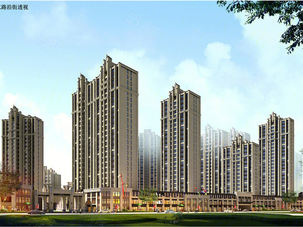 御江天府楼盘建筑物外景