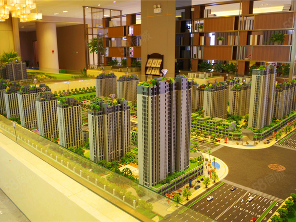 龙天和园四期项目楼栋沙盘图