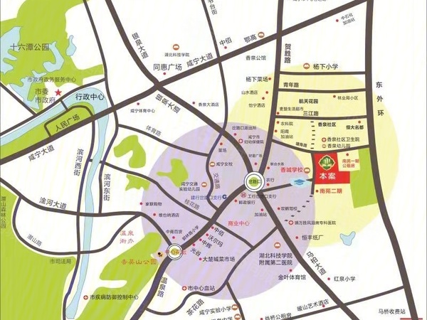香城学府楼盘区位规划