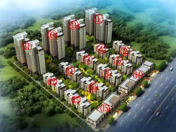 亿和景观新城楼盘建筑物外景
