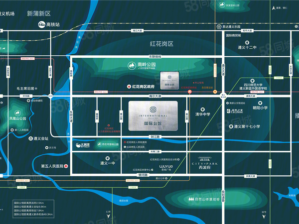 中国铁建国际公馆楼盘区位规划