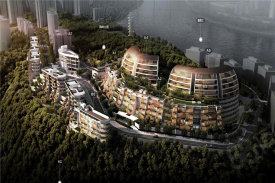 渝中区两路口万科鹅岭峯楼盘新房真实图片