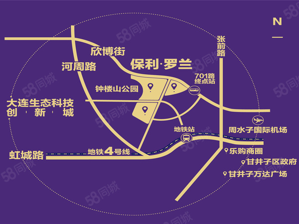 保利罗兰保利罗兰区位图