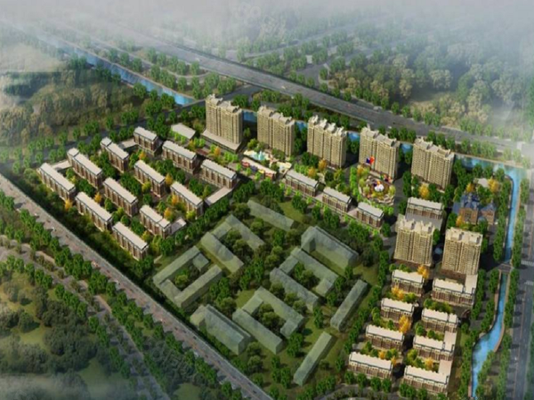 华府新城楼盘建筑物外景