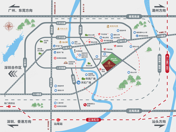 领航珑璟府楼盘区位规划