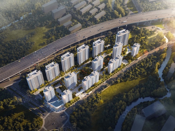 菉城江南楼盘建筑物外景