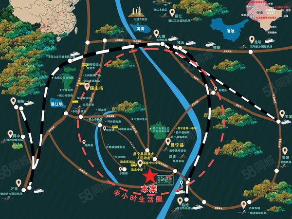 小桥温泉度假区楼盘区位规划