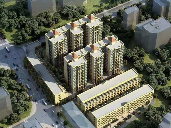 汉林绿城楼盘建筑物外景