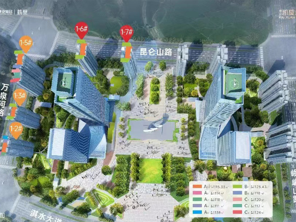 建业凯旋广场（二期）规划沙盘