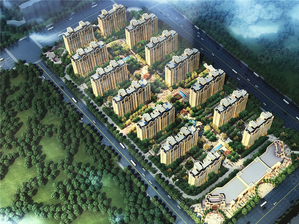 城建善国盛景楼盘建筑物外景