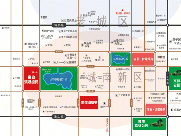 宝业·滨湖绿苑楼盘区位规划