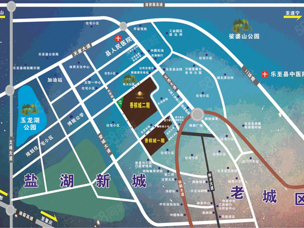 香槟城二期楼盘区位规划