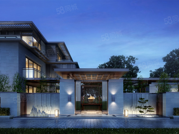 上坤樾山半岛楼盘建筑物外景