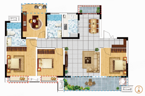 首府·锦绣前城户型图
