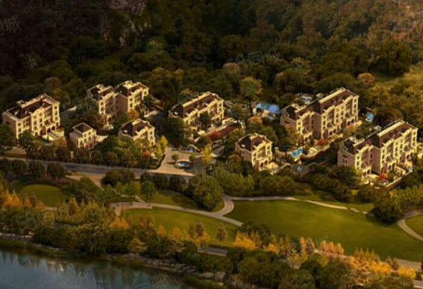 家景·罗山蓝岸楼盘建筑物外景