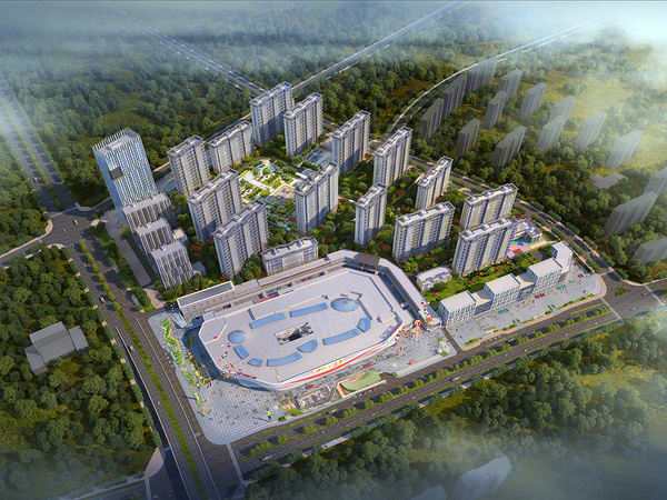 泉民华府楼盘建筑物外景