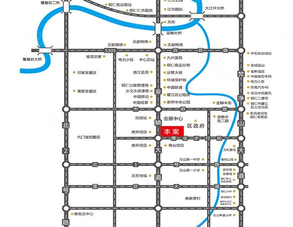 铜仁商会大厦楼盘区位规划