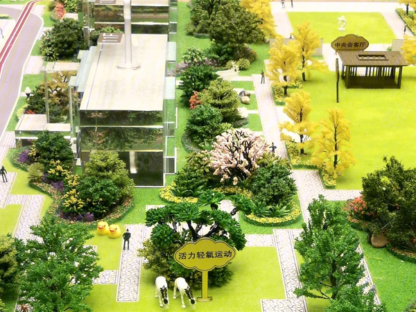 蒙城城投时代广场规划沙盘