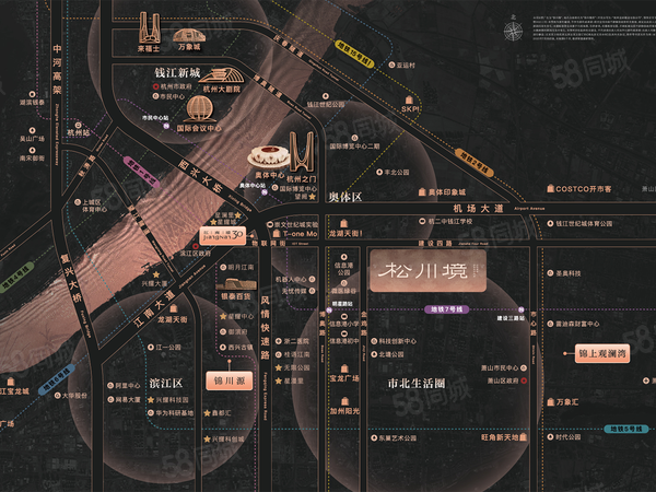滨江兴耀·松川境,杭州滨江兴耀·松川境房价,兴耀市北项目202531号,滨江兴耀·松川境物业、户型图、周边配套和交通详情_杭州58爱房