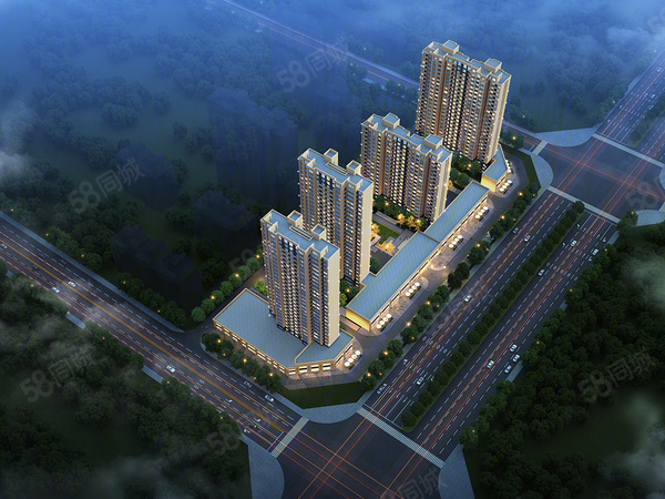 中盛东望楼盘建筑物外景