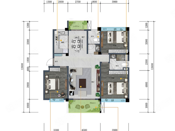 建投·慕俄格锦府全景图