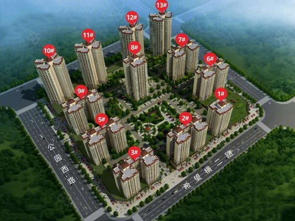 和顺城楼盘建筑物外景