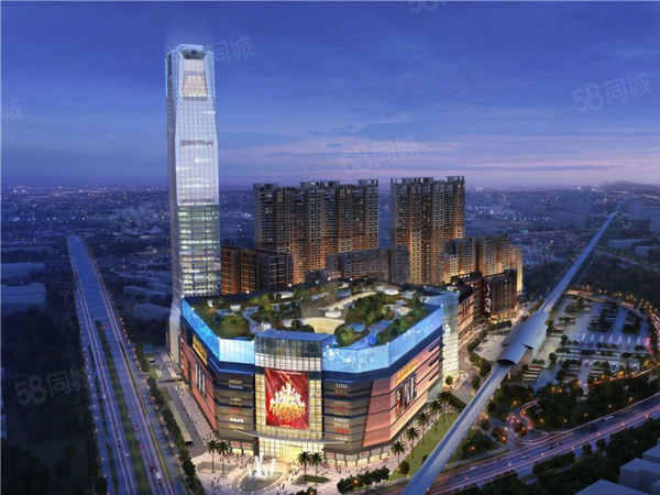 幸福华庭楼盘建筑物外景效果图
