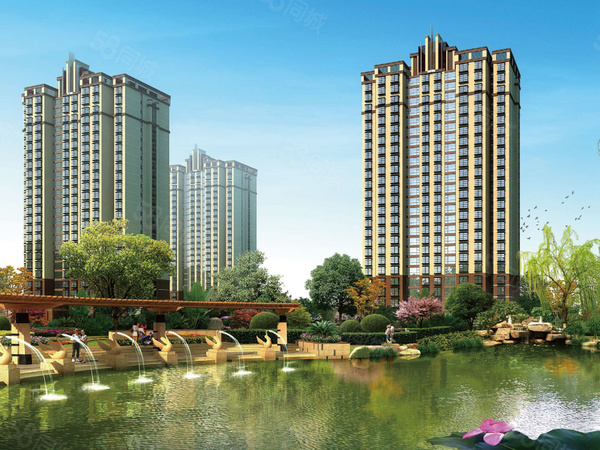 上上城理想新城2期錦繡華庭樓盤建筑物外景