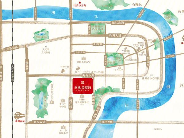 华地美墅湾楼盘区位规划