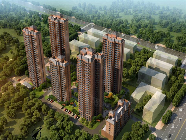 福兴花园楼盘建筑物外景