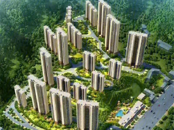 上栗碧桂园天麓楼盘建筑物外景