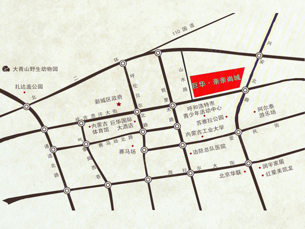 巨华·亲亲尚城楼盘区位规划