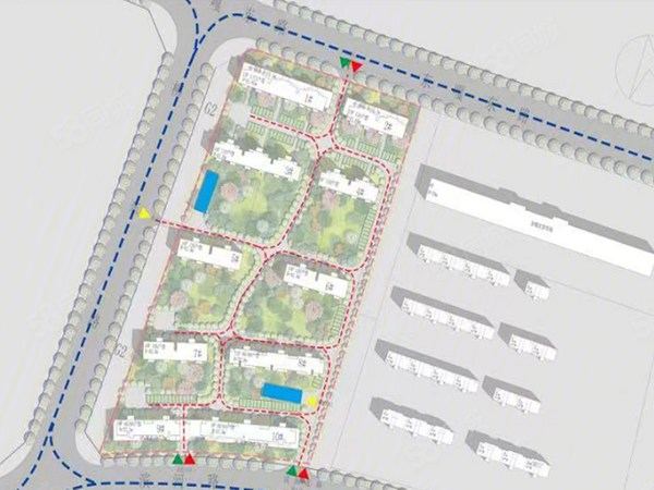 上域·吉曲璟苑项目楼栋沙盘图