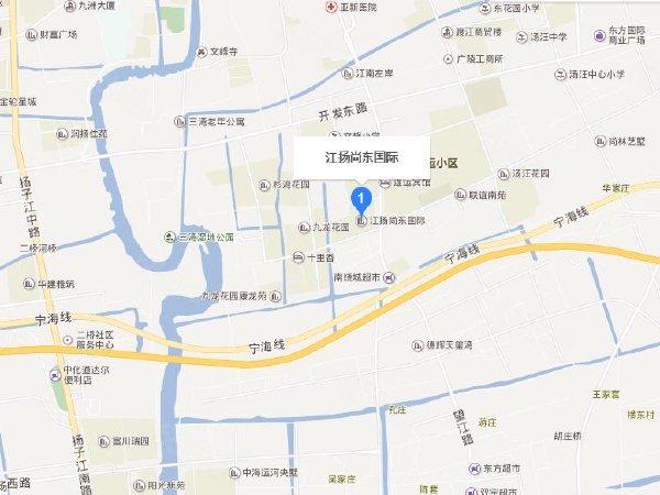 江扬尚东国际楼盘区位规划