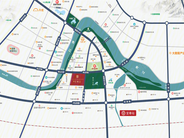 创维云熙台楼盘区位规划