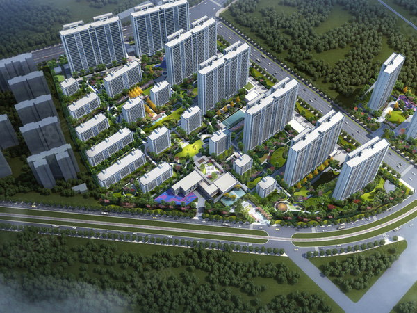 葛天诚园楼盘建筑物外景