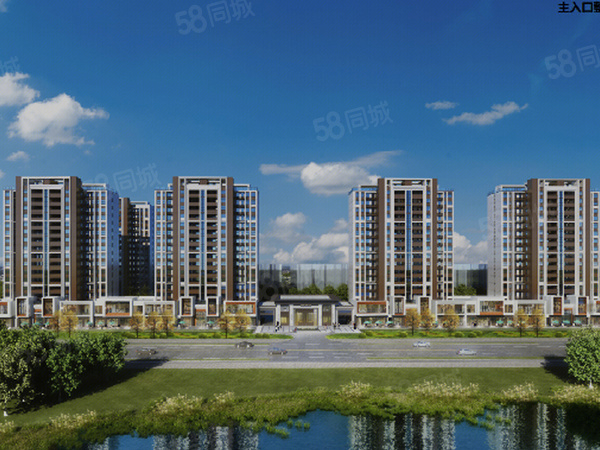 田园牧歌楼盘建筑物外景