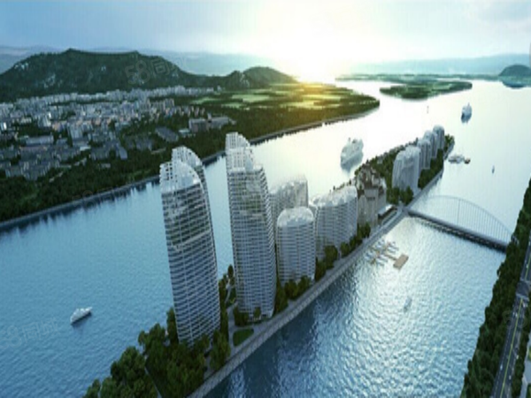 月亮岛界河明珠楼盘建筑物外景