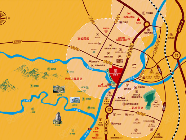 御景峰楼盘区位规划