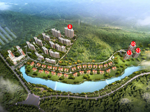 翡翠湾楼盘建筑物外景