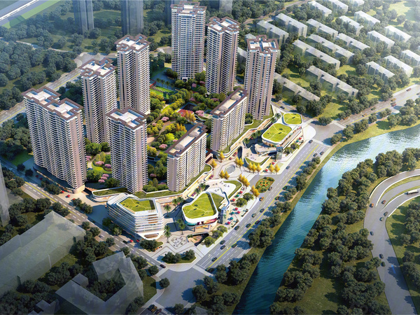 彩阳澜柏湾楼盘建筑物外景